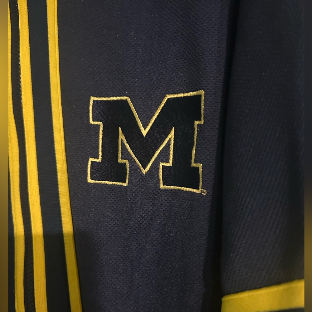 Nike University of Michigan Full Zip Knit Vintage Y2K Warm up Jacket Men’s Large - Picture 3 of 9